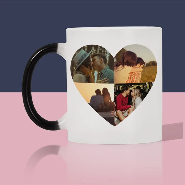 Kształt Ze Zdjęć: Rocznica Serce - Kubek z Nadrukiem