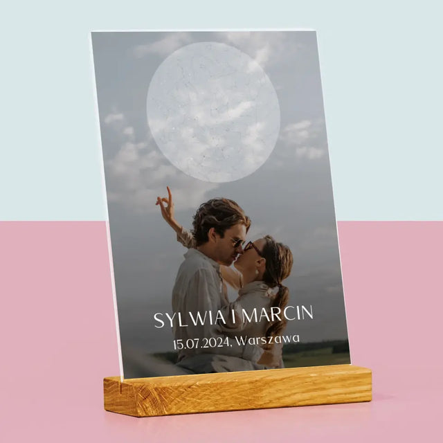 Mapa Gwiazd: Ślub - Wydruk Na Szkle Akrylowym