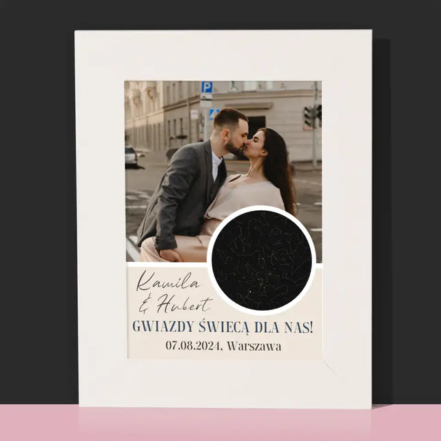 Mapa Gwiazd: Gwiazdy Świecą Dla Nas - Ramka Na Zdjęcie