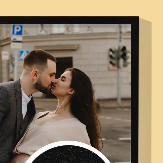 Mapa Gwiazd: Gwiazdy Świecą Dla Nas - Wydruk Obramowany