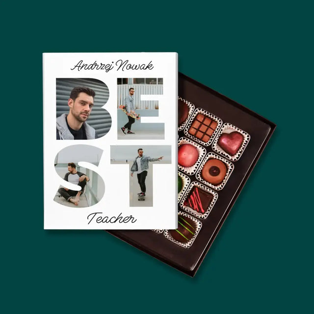 Słowo Ze Zdjęć: Best Teacher - Personalizowane Praliny