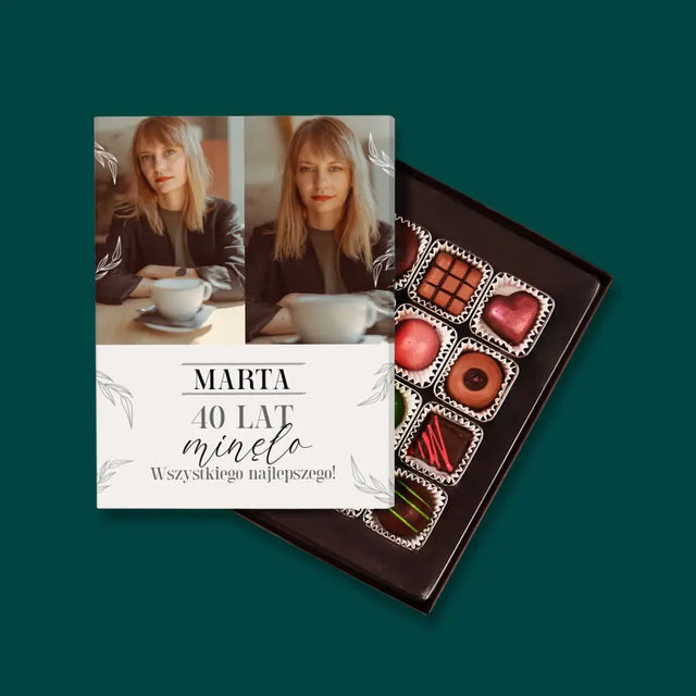 Fotokolaż: 40 Lat Minęło - Personalizowane Praliny