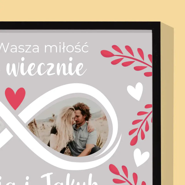 Fotokolaż: Niech Wasza Miłość Trwa Wiecznie - Wydruk Obramowany 30x40