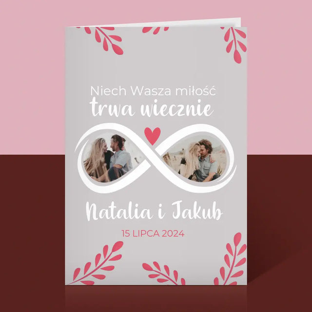 Fotokolaż: Niech Wasza Miłość Trwa Wiecznie - Kartka z Życzeniami