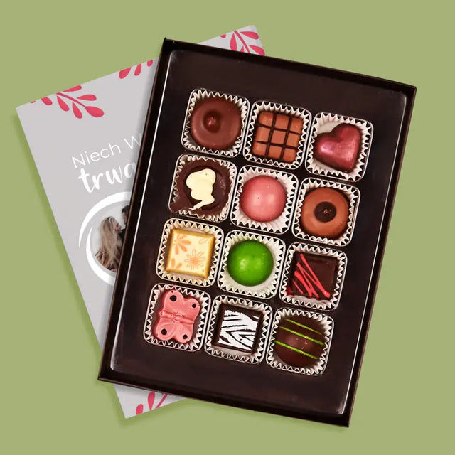 Fotokolaż: Niech Wasza Miłość Trwa Wiecznie - Personalizowane Praliny