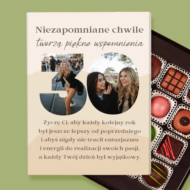 Słowo Ze Zdjęć: 30 Urodziny - Personalizowane Praliny