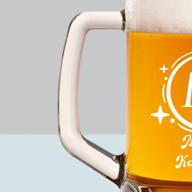 Monogram: Imię Nazwisko Monogram - Kufel Do Piwa