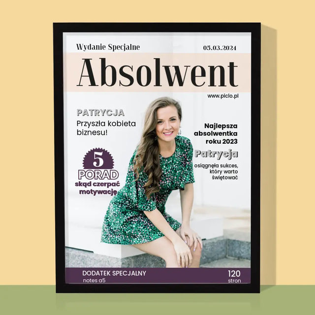 Okładka Magazynu: Absolwent - Wydruk Obramowany