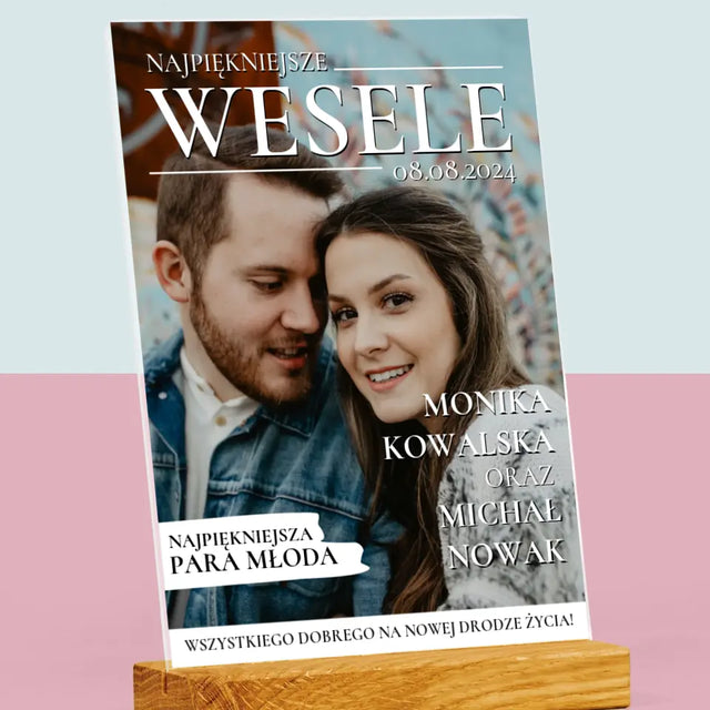 Okładka Magazynu: Najpiękniejsze Wesele - Wydruk Na Szkle Akrylowym