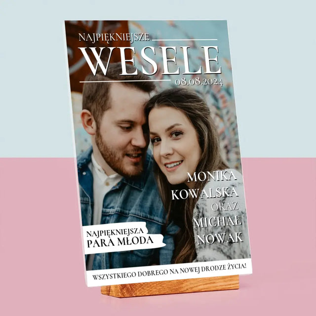 Okładka Magazynu: Najpiękniejsze Wesele - Wydruk Na Szkle Akrylowym