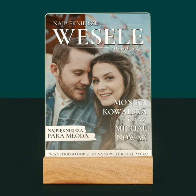 Okładka Magazynu: Najpiękniejsze Wesele - Wydruk Na Szkle Akrylowym