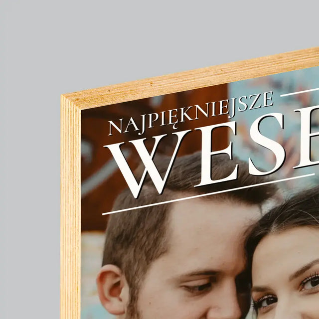 Okładka Magazynu: Najpiękniejsze Wesele - Wydruk Na Drewnie