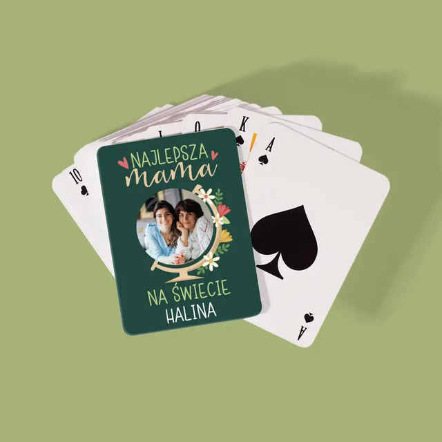Zdjęcie i Podpis: Najlepsza Mama Świat - Karty Do Gry