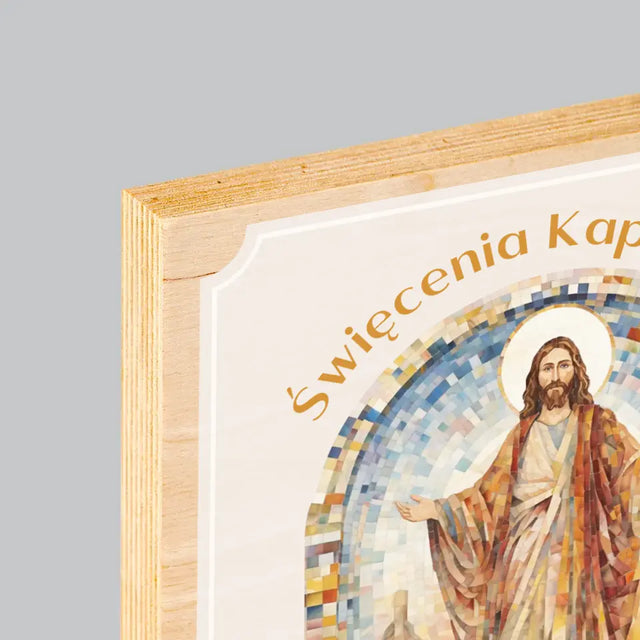 Imię i Podpis: Święcenia Kapłańskie - Wydruk Na Drewnie