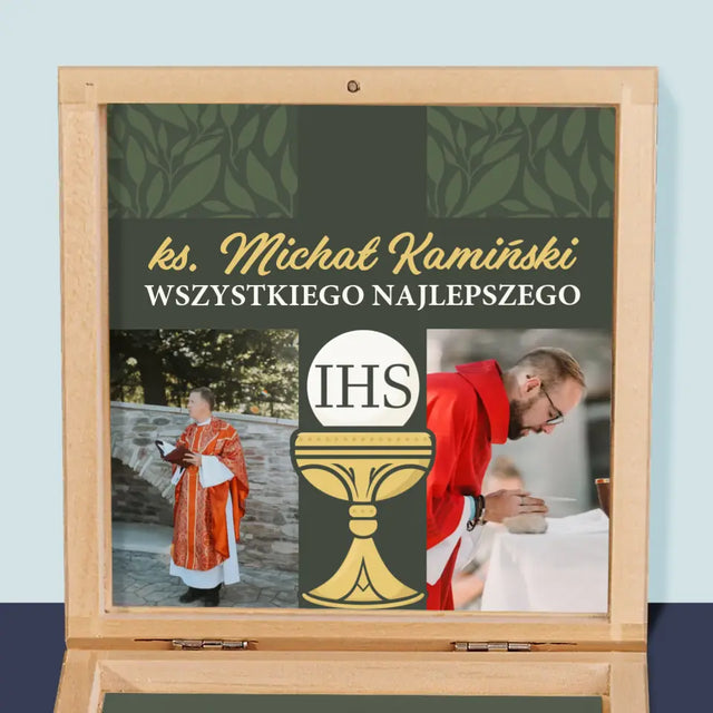 Fotokolaż: Wszystkiego Najlepszego Krzyż - Różaniec w Pudełku