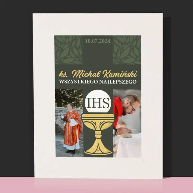 Fotokolaż: Wszystkiego Najlepszego Krzyż - Ramka Na Zdjęcie