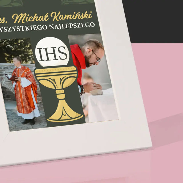 Fotokolaż: Wszystkiego Najlepszego Krzyż - Ramka Na Zdjęcie