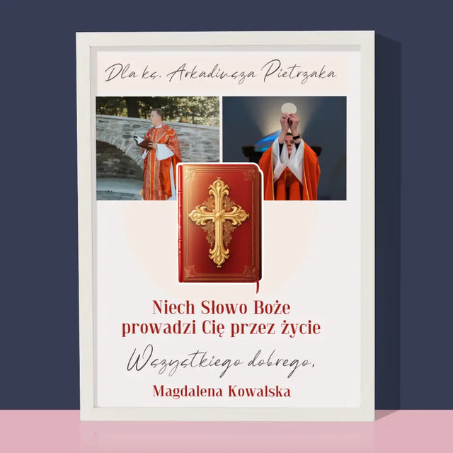 Fotokolaż: Słowo Boże - Wydruk Obramowany