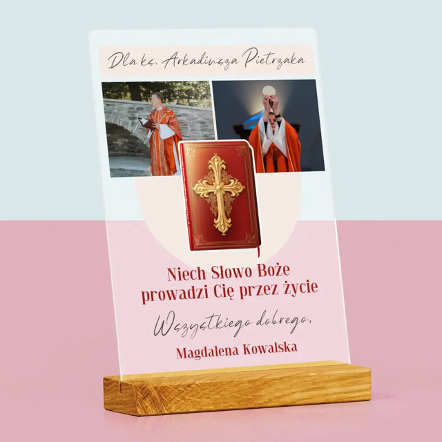 Fotokolaż: Słowo Boże - Wydruk Na Szkle Akrylowym