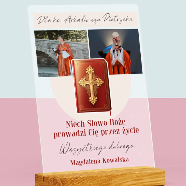 Fotokolaż: Słowo Boże - Wydruk Na Szkle Akrylowym