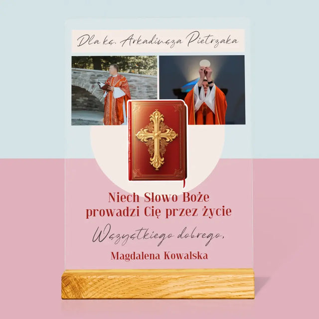 Fotokolaż: Słowo Boże - Wydruk Na Szkle Akrylowym