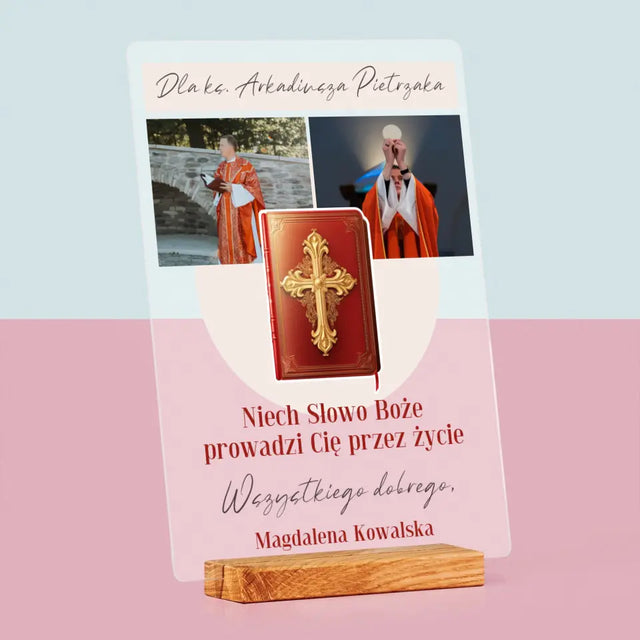 Fotokolaż: Słowo Boże - Wydruk Na Szkle Akrylowym