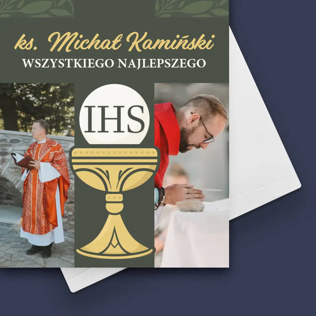 Fotokolaż: Wszystkiego Najlepszego Krzyż - Kartka z Życzeniami