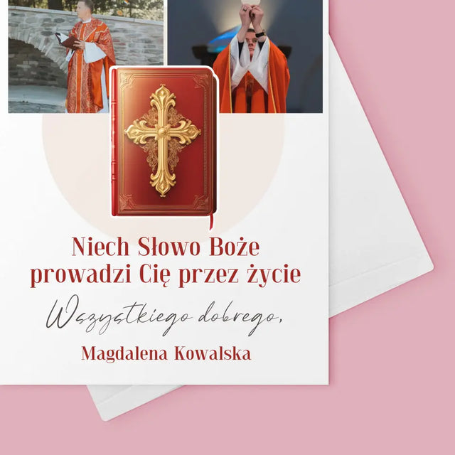 Fotokolaż: Słowo Boże - Kartka z Życzeniami