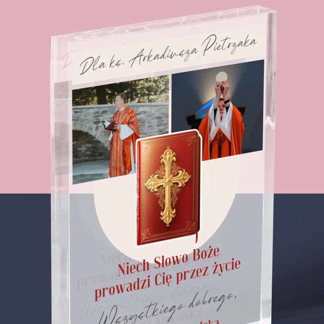 Fotokolaż: Słowo Boże - Blok Akrylowy z Nadrukiem