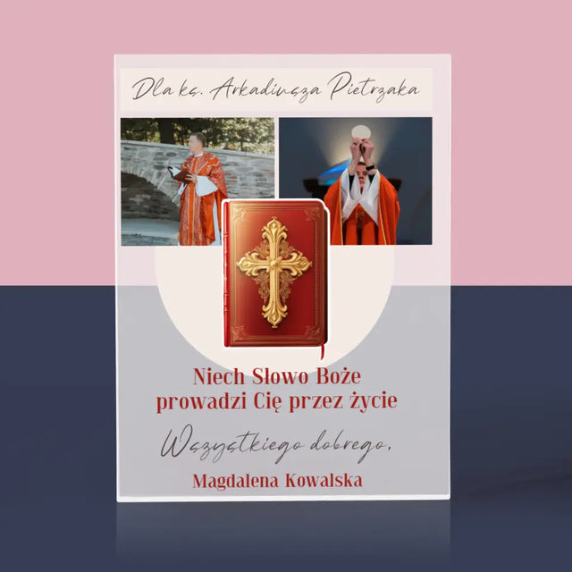 Fotokolaż: Słowo Boże - Blok Akrylowy z Nadrukiem