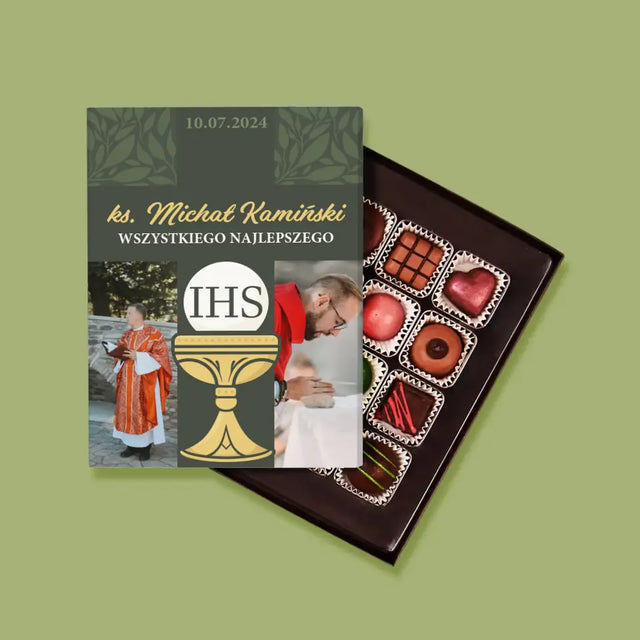 Fotokolaż: Wszystkiego Najlepszego Krzyż - Personalizowane Praliny