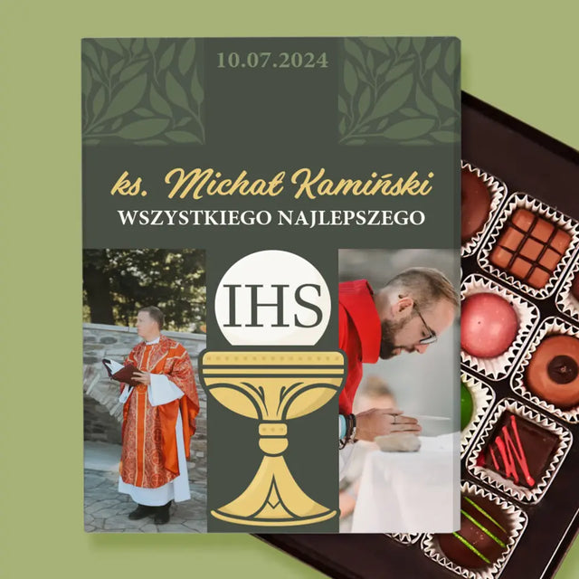 Fotokolaż: Wszystkiego Najlepszego Krzyż - Personalizowane Praliny