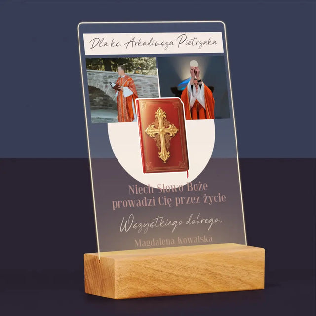 Fotokolaż: Słowo Boże - Wydruk Na Szkle Akrylowym