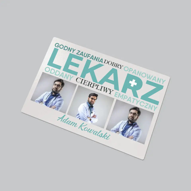 Fotokolaż: Lekarz Cechy - Podkładka Na Biurko