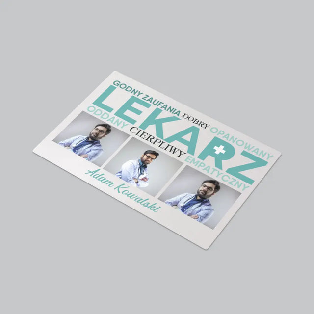 Fotokolaż: Lekarz Cechy - Podkładka Na Biurko