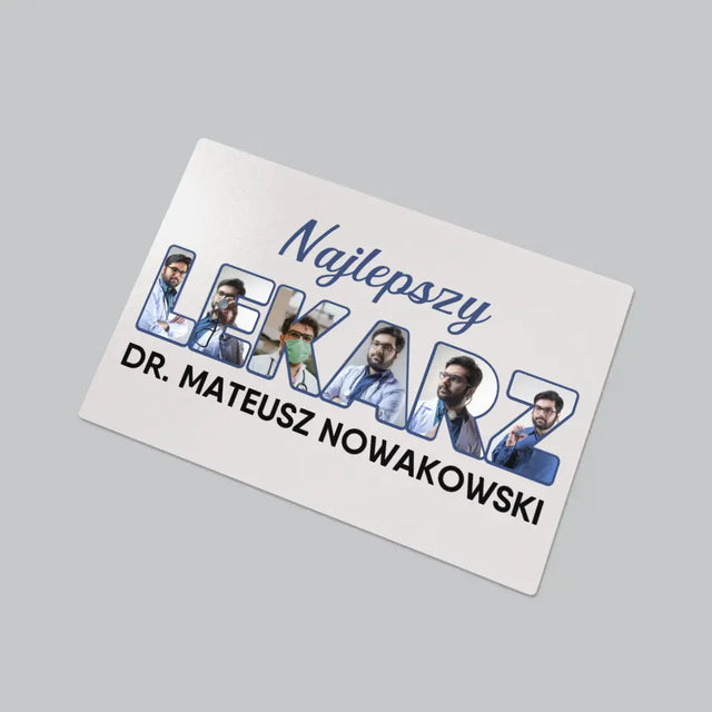 Słowo Ze Zdjęć: Najlepszy Lekarz - Podkładka Na Biurko