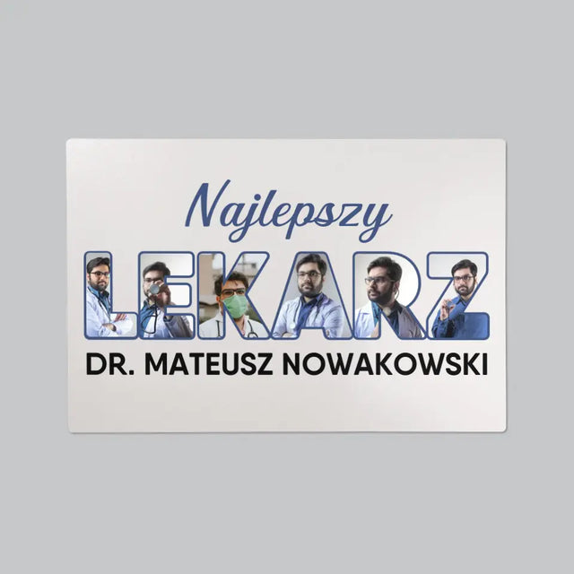Słowo Ze Zdjęć: Najlepszy Lekarz - Podkładka Na Biurko