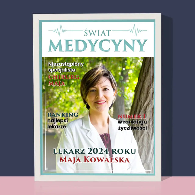 Okładka Magazynu: Świat Medycyny - Wydruk Obramowany