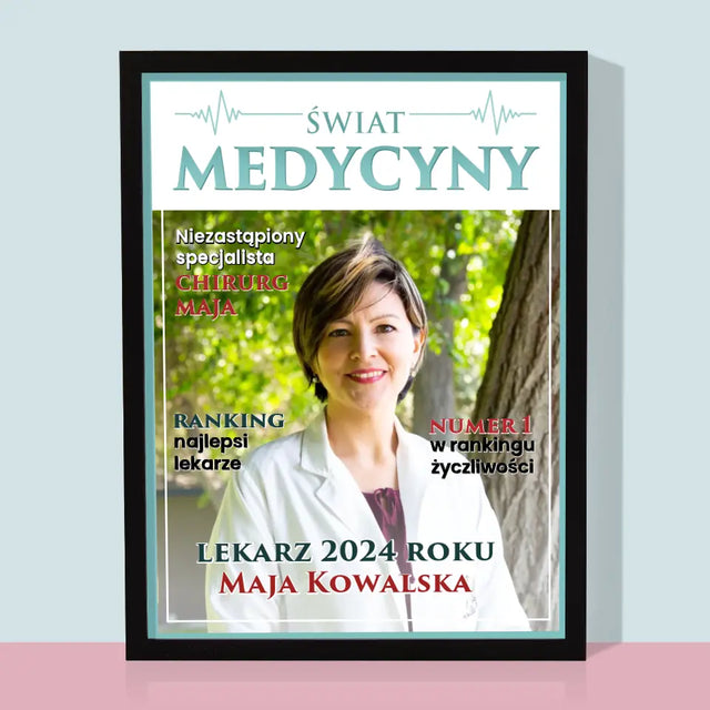 Okładka Magazynu: Świat Medycyny - Wydruk Obramowany