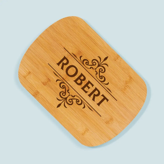 Monogram: Imię Elegant - Deska Kuchenna z Grawerem