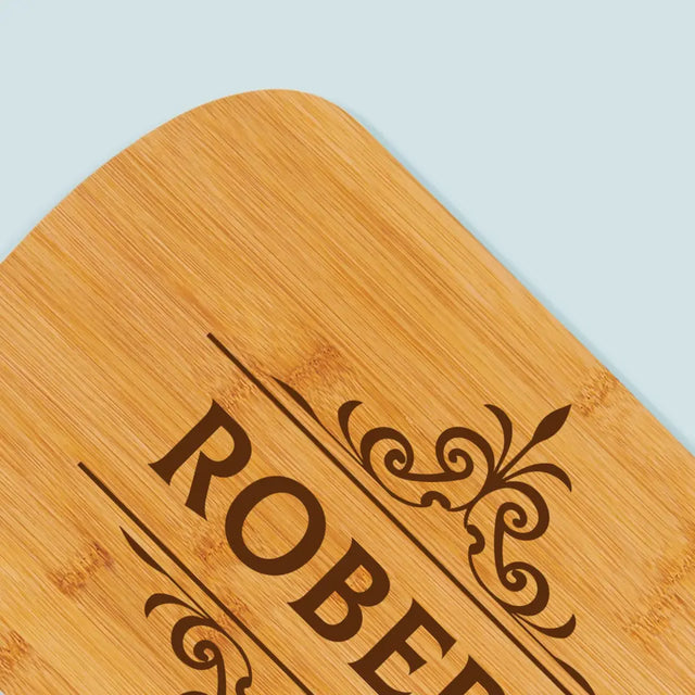 Monogram: Imię Elegant - Deska Kuchenna z Grawerem