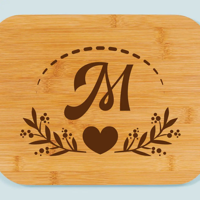 Monogram: Monogram Listki - Deska Kuchenna z Grawerem