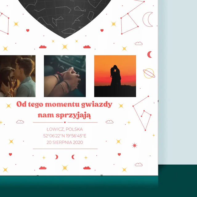 Mapa Gwiazd: Nasz Moment - Personalizowany Plakat