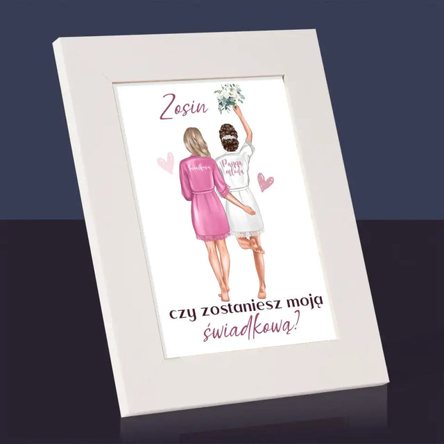 Kreator Postaci: Czy Zostaniesz Moją Świadkową - Ramka Na Zdjęcie