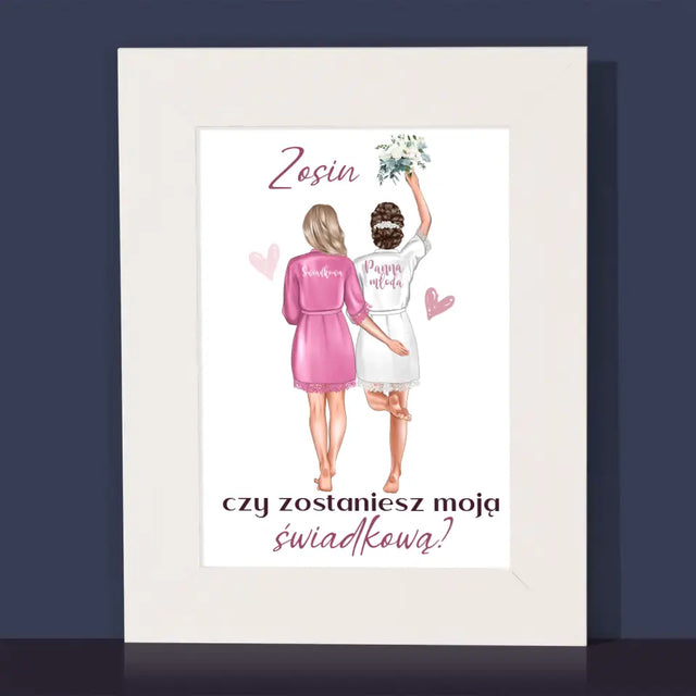 Kreator Postaci: Czy Zostaniesz Moją Świadkową - Ramka Na Zdjęcie