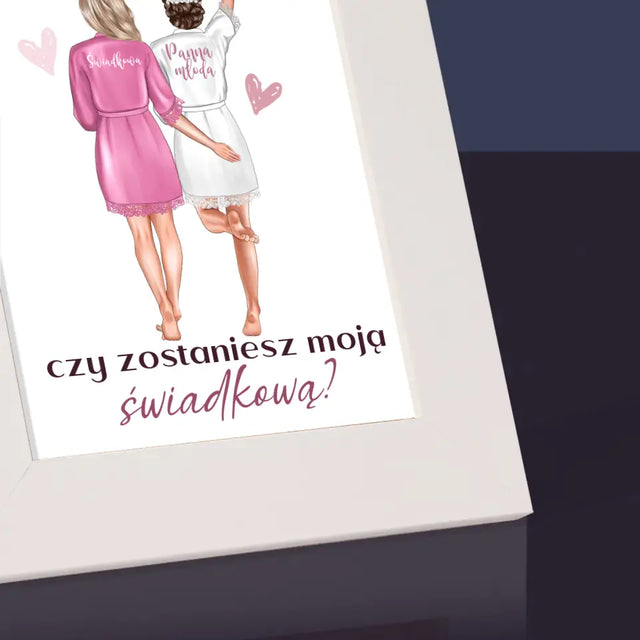 Kreator Postaci: Czy Zostaniesz Moją Świadkową - Ramka Na Zdjęcie