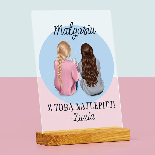 Kreator Postaci: Przyjaciółki - Wydruk Na Szkle Akrylowym