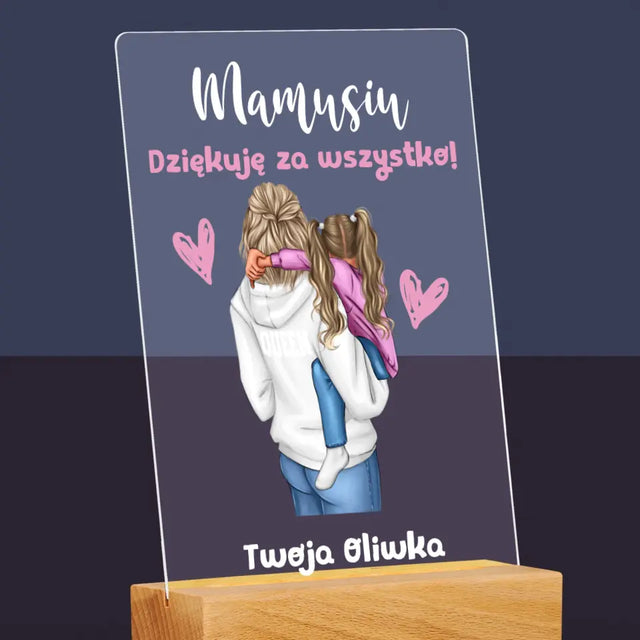 Kreator Postaci: Mama z Dzieckiem - Wydruk Na Szkle Akrylowym