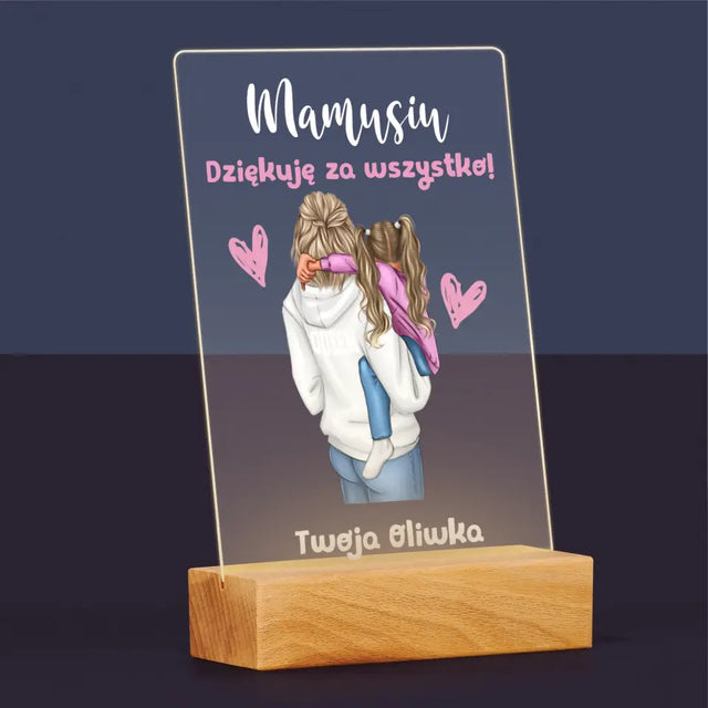 Kreator Postaci: Mama z Dzieckiem - Wydruk Na Szkle Akrylowym