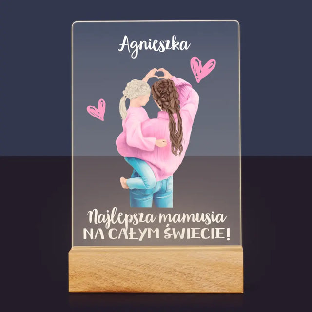 Kreator Postaci: Najlepsza Mamusia Na Świecie - Wydruk Na Szkle Akrylowym